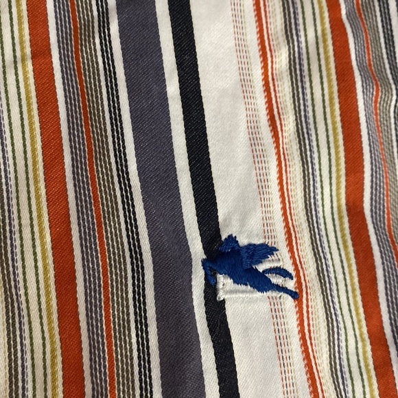 Etro Striped Slim Fit Shirt with Logo and Pegaso - Picture 5 of 9